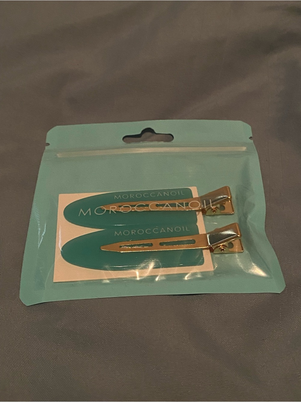 Moroccanoil Teal and Silver Hair Clips - Pack of 2